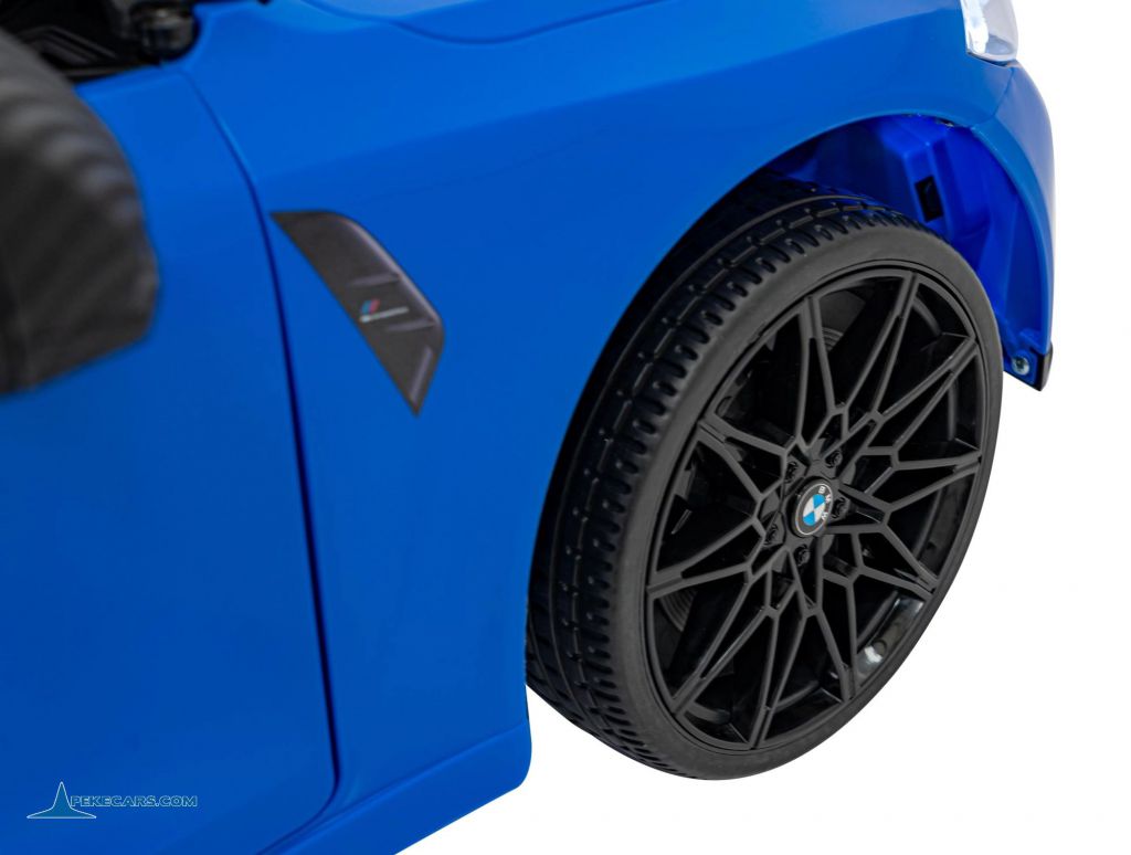 BMW M4 12V 2.4G Azul Metalizado rueda