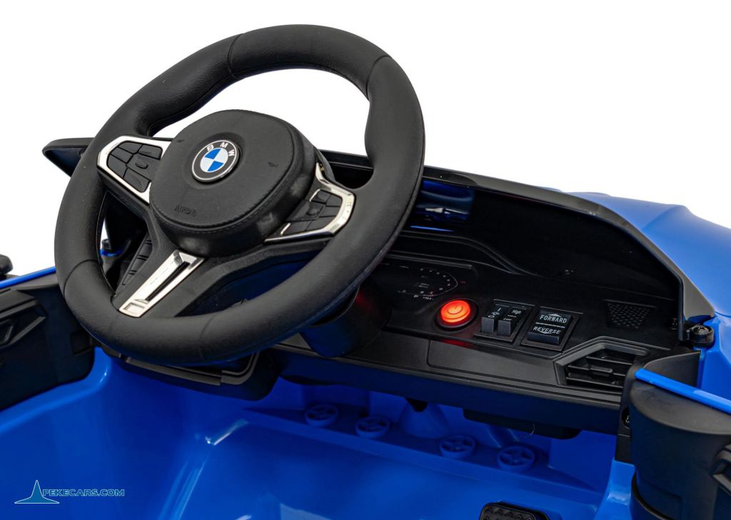 BMW M4 12V 2.4G Azul Metalizado volante