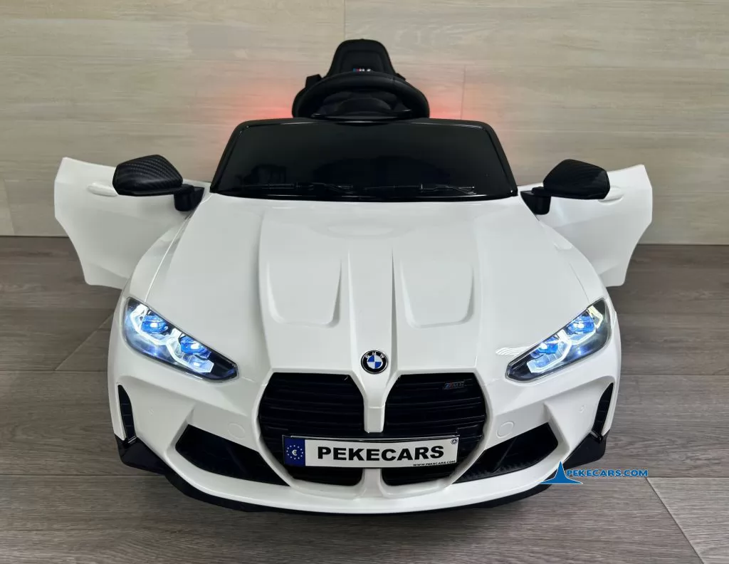BMW M4 12V 2.4G Blanco puertas abiertas