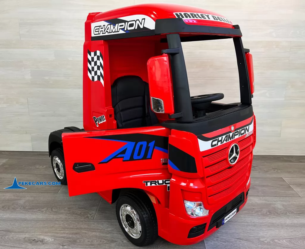 coches electricos niños camion mercedes actros rojo