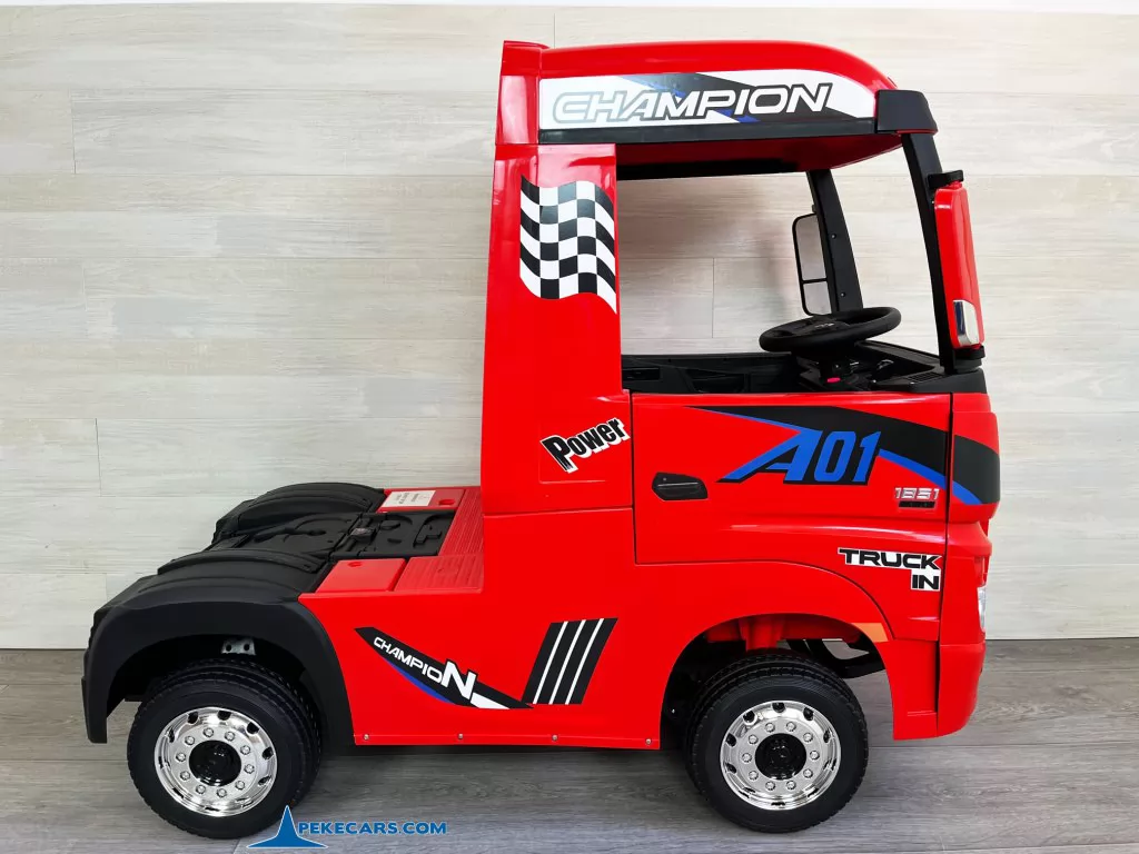 coches electricos para niños camion mercedes actros rojo