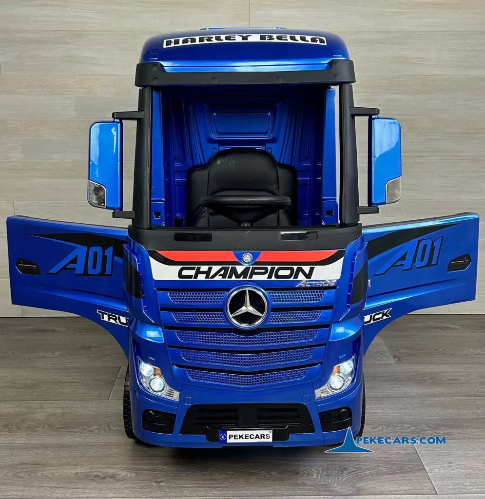coches teledirigidos camion mercedes actros azul lima