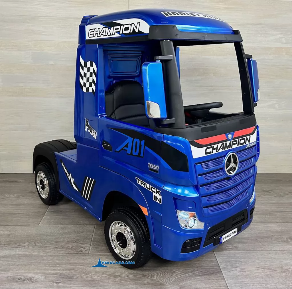 coches teledirigidos camion mercedes actros azul lima