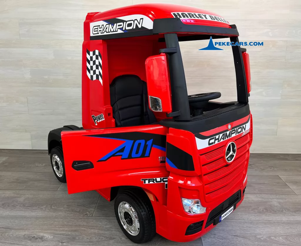 Camion Mercedes Actros Rojo frontal puerta