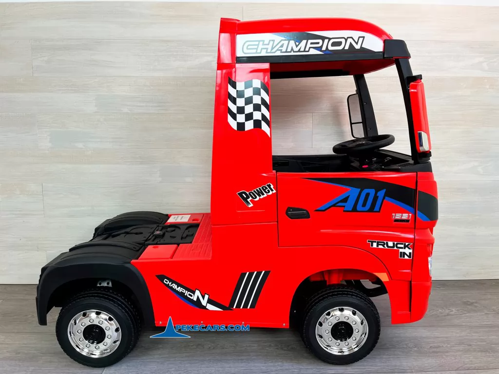 Camion Mercedes Actros Rojo lateral izquierdo