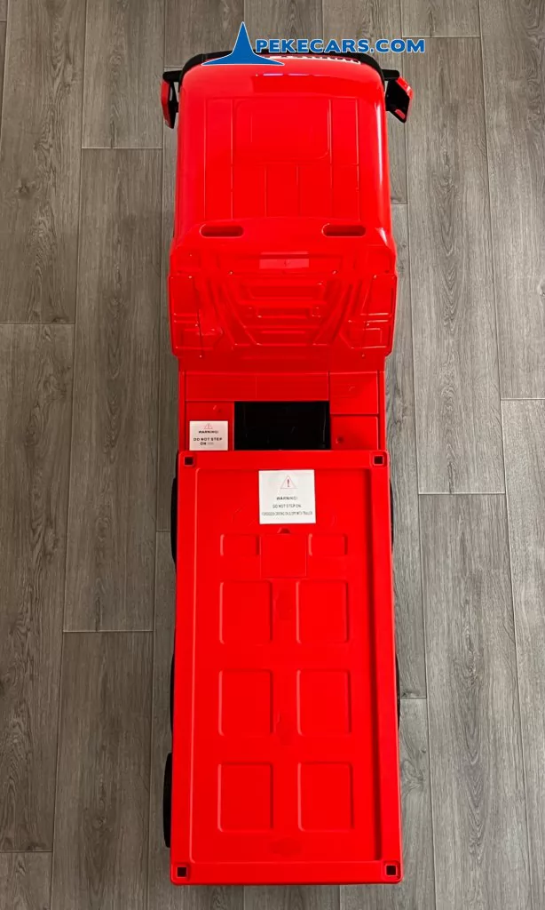 coche electrico niños camion mercedes actros rojo