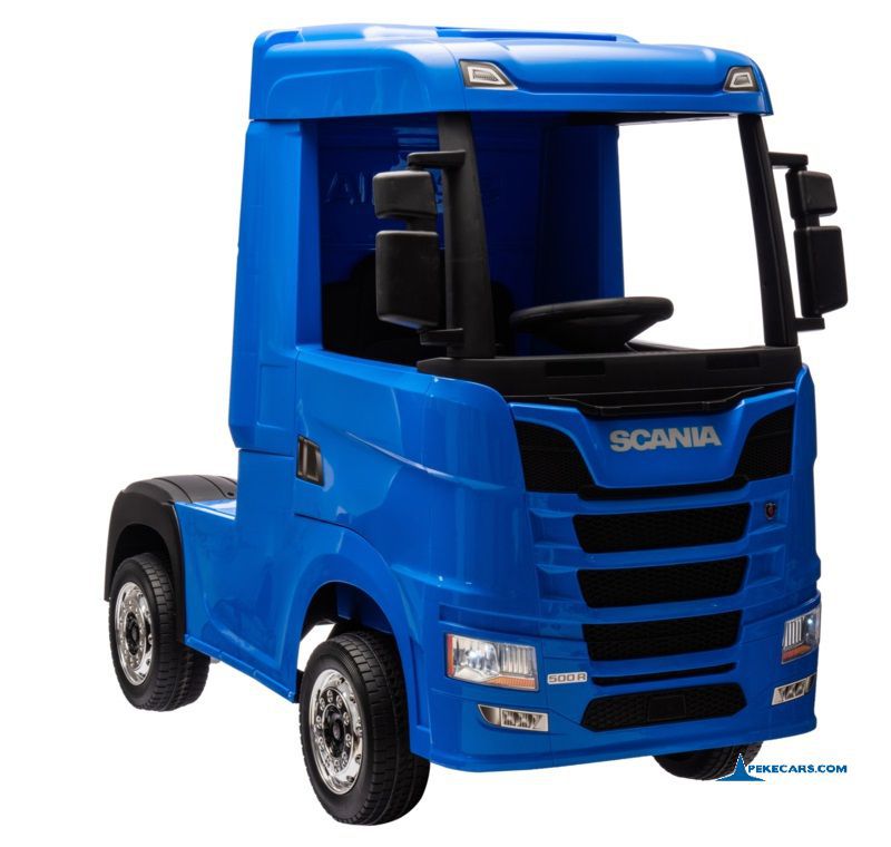 Camion Scania azul