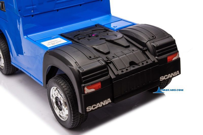 Camion Scania azul