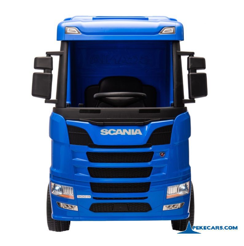 Camion Scania azul