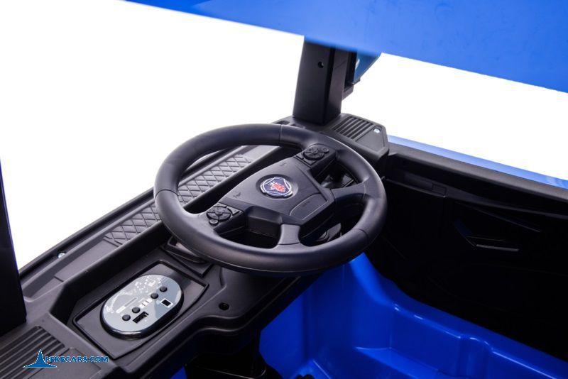 Camion Scania azul