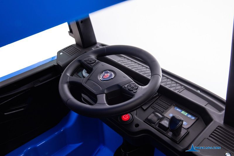 Camion Scania azul