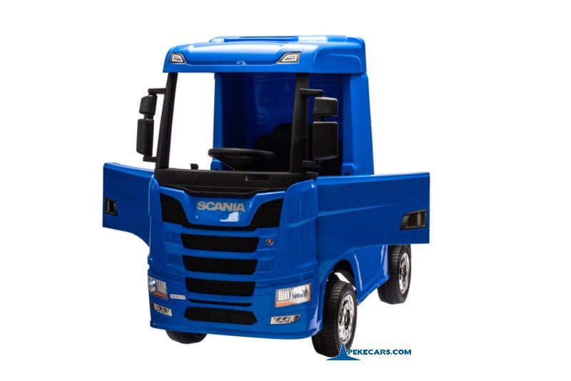 Camion Scania azul