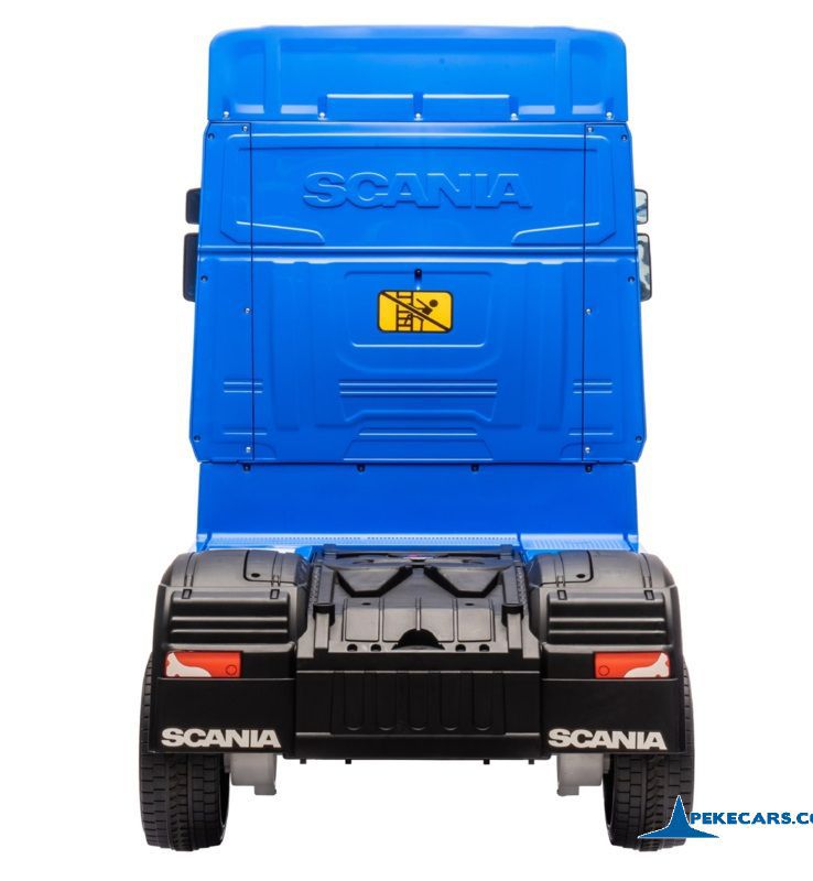 Camion Scania azul