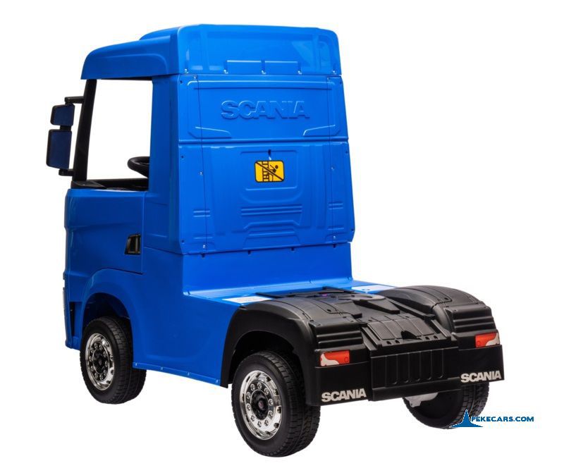 Camion Scania azul