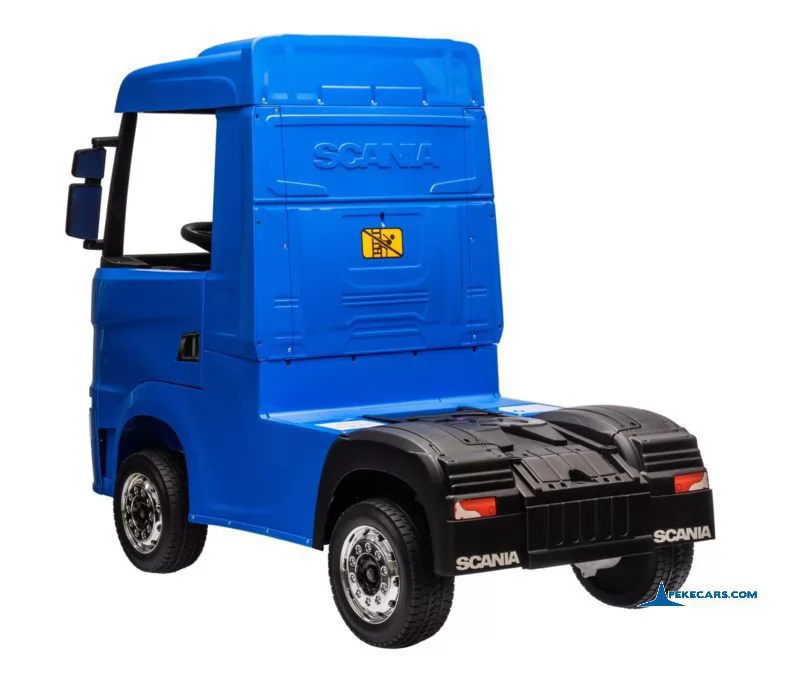 Camion Scania azul