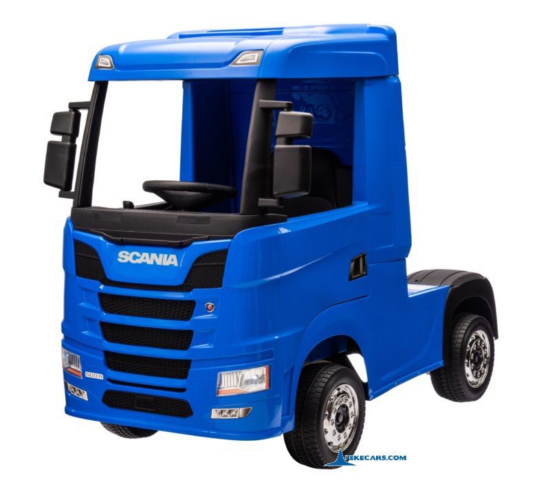 Camion Scania azul