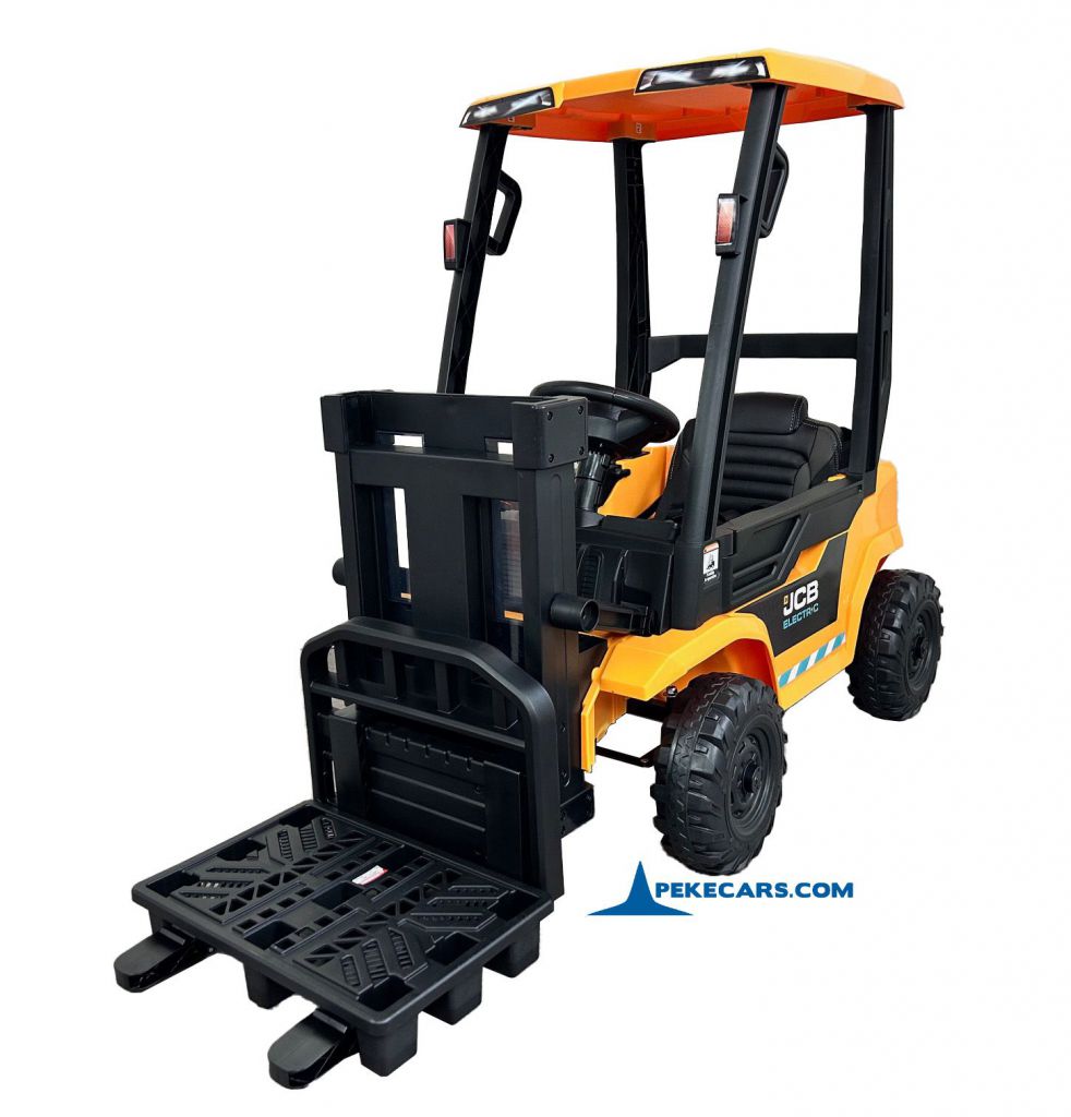 Carretilla Elevadora JCB 12V 2.4G Amarilla