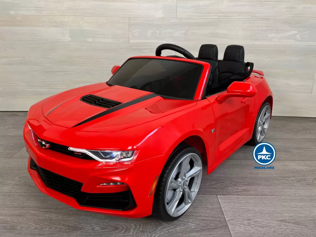 coche para niños electricos Chevrolet Camaro SS V8 12V 2.4G Rojo