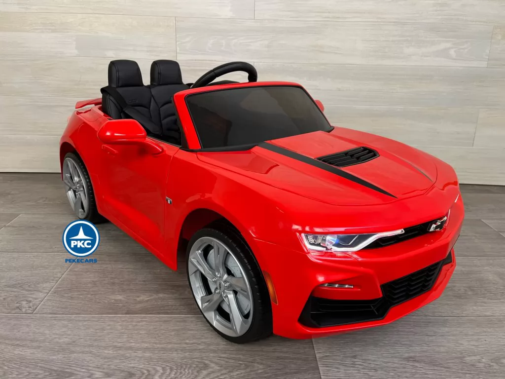 coche bateria niño Chevrolet Camaro SS V8 12V 2.4G Rojo