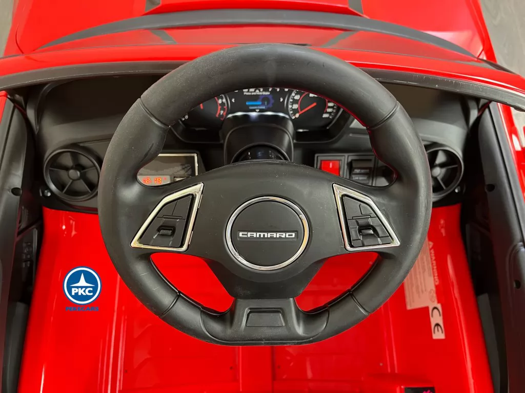 cochecito electrico Chevrolet Camaro SS V8 12V 2.4G Rojo