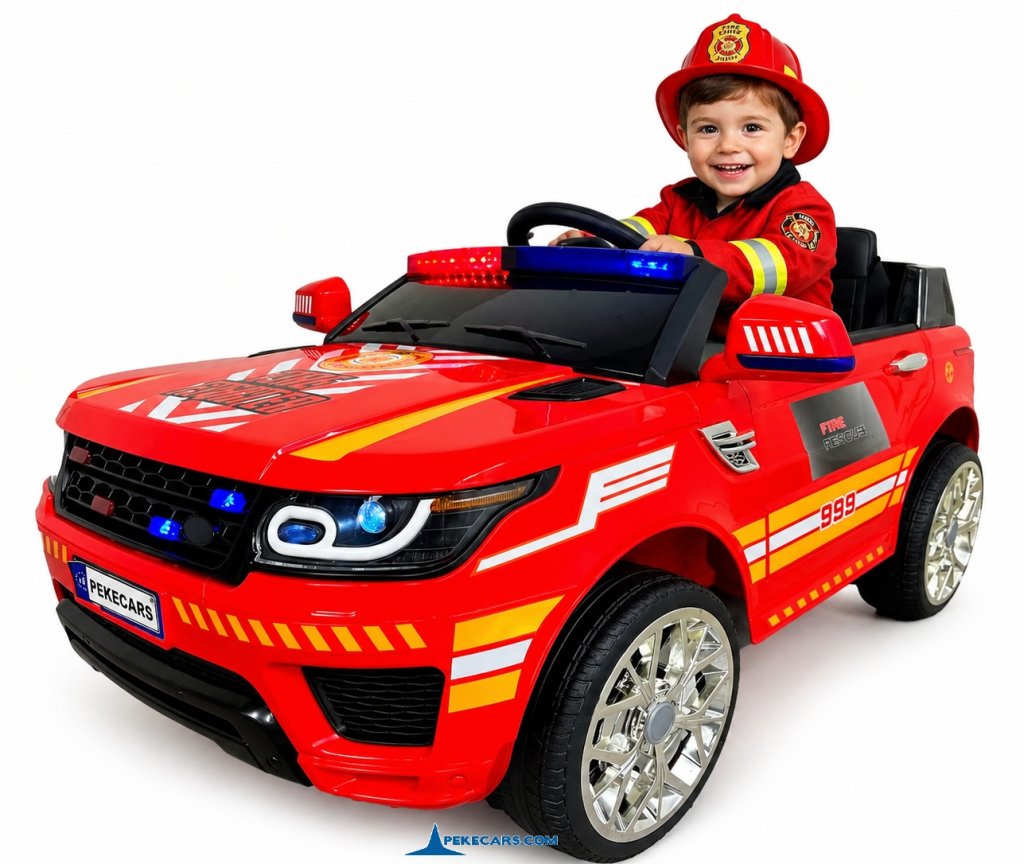 Coche de Bomberos 12V 2.4G Rojo