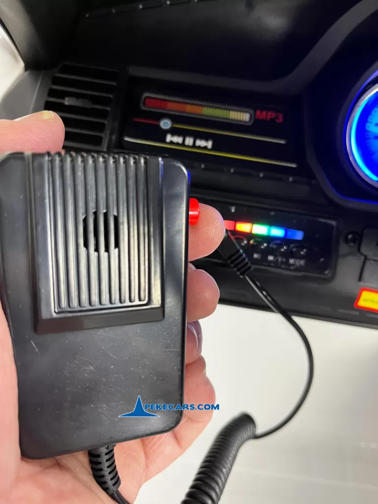 policia blanco coches para niños emisora de radio