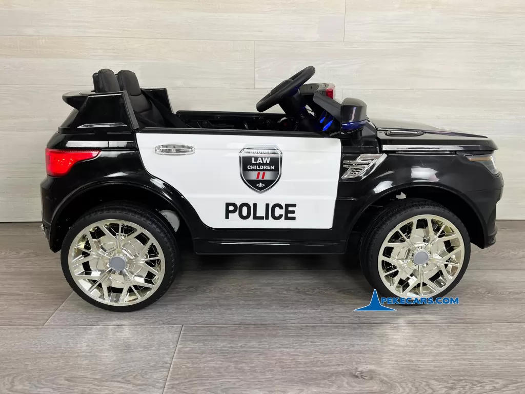 policia negro coches teledirigidos lado derecho