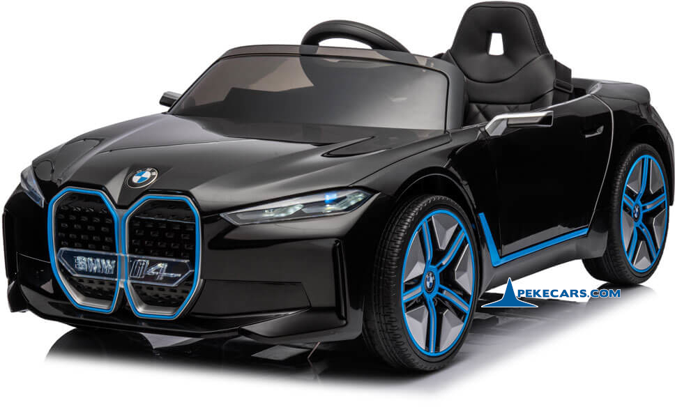 Coche eléctrico para niños BMW I4 12V 2.4G Negro Metalizado