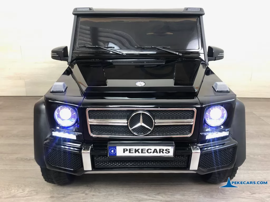 coche para niños Mercedes G63 6x6 12V 2.4G Negro Metalizado