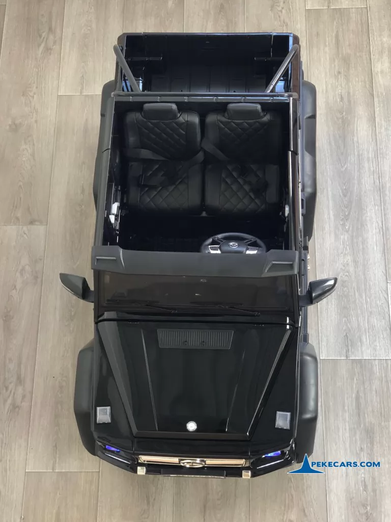 coche a bateria Mercedes G63 6x6 12V 2.4G Negro Metalizado