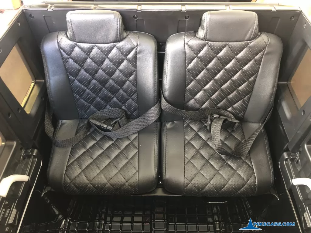 cochecito electrico Mercedes G63 6x6 12V 2.4G Negro Metalizado