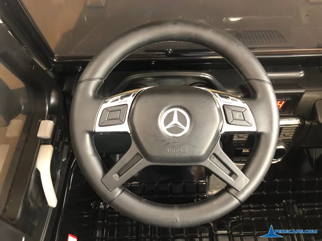 coche a bateria para niños Mercedes G63 6x6 12V 2.4G Negro Metalizado