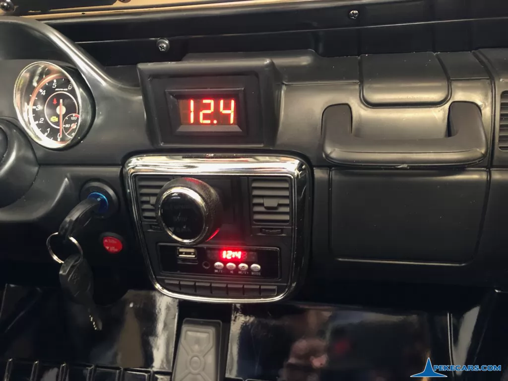 coche bateria bebe Mercedes G63 6x6 12V 2.4G Negro Metalizado