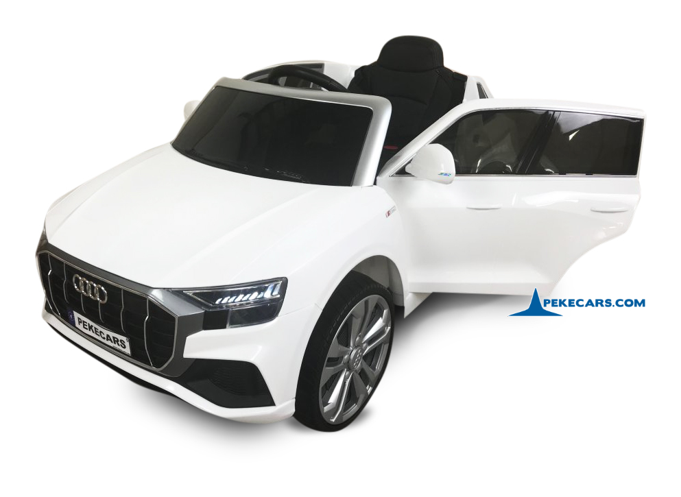 coche eléctrico infantil Audi Q8 12V Blanco vista principal