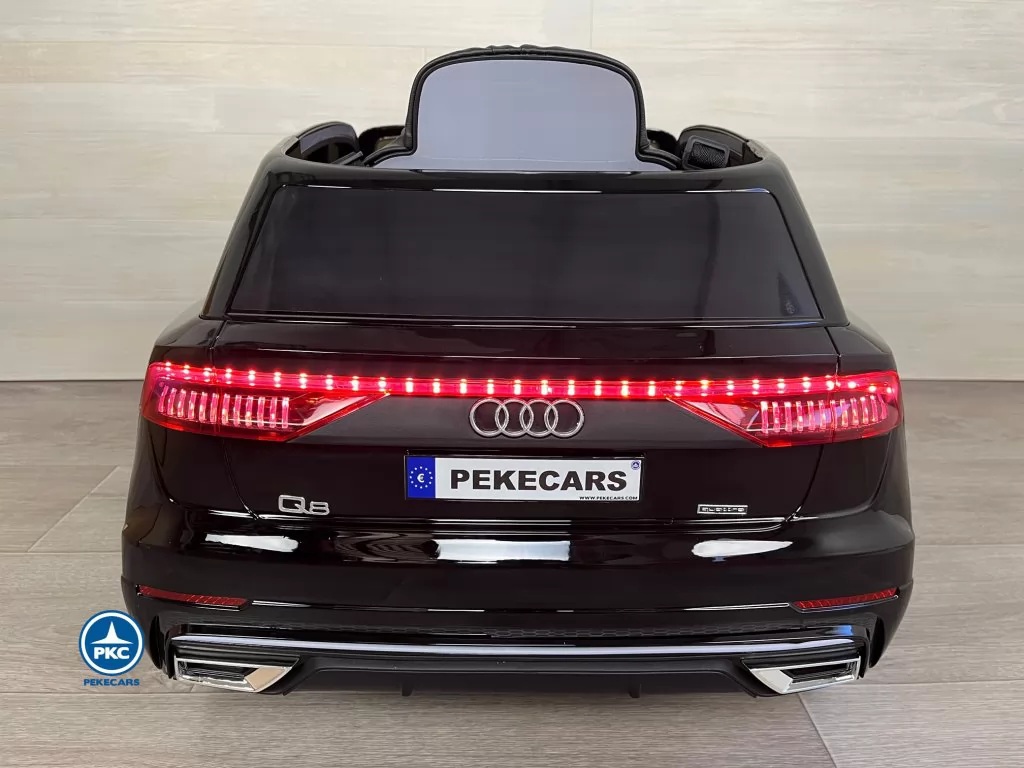 coche bateria AUDI Q8 12V 2.4G Negro Metalizado
