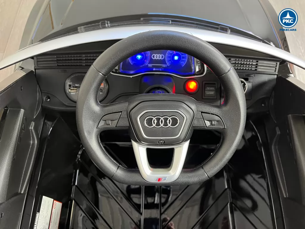 cochecito electrico AUDI Q8 12V 2.4G Negro Metalizado