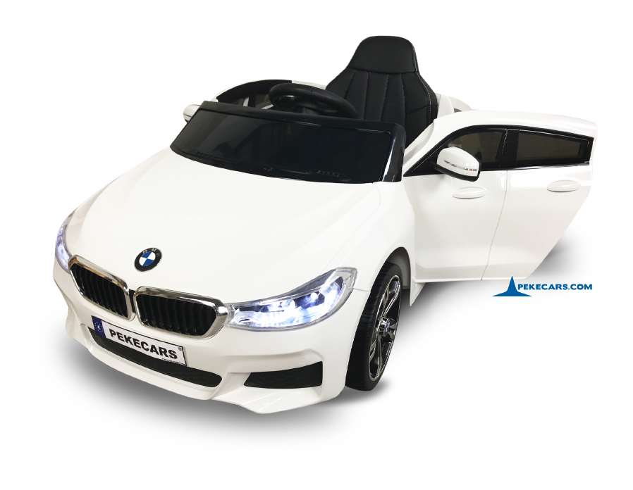 Coche electrico para niños BMW 6 GT 12V Blanco vista principal