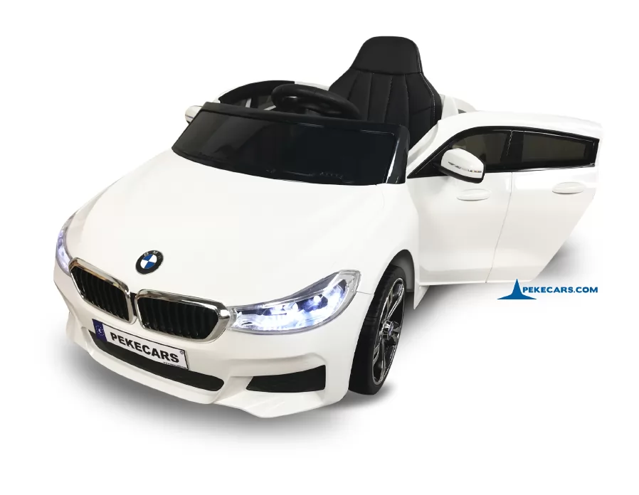 Coche electrico para niños BMW 6 GT 12V Blanco vista principal
