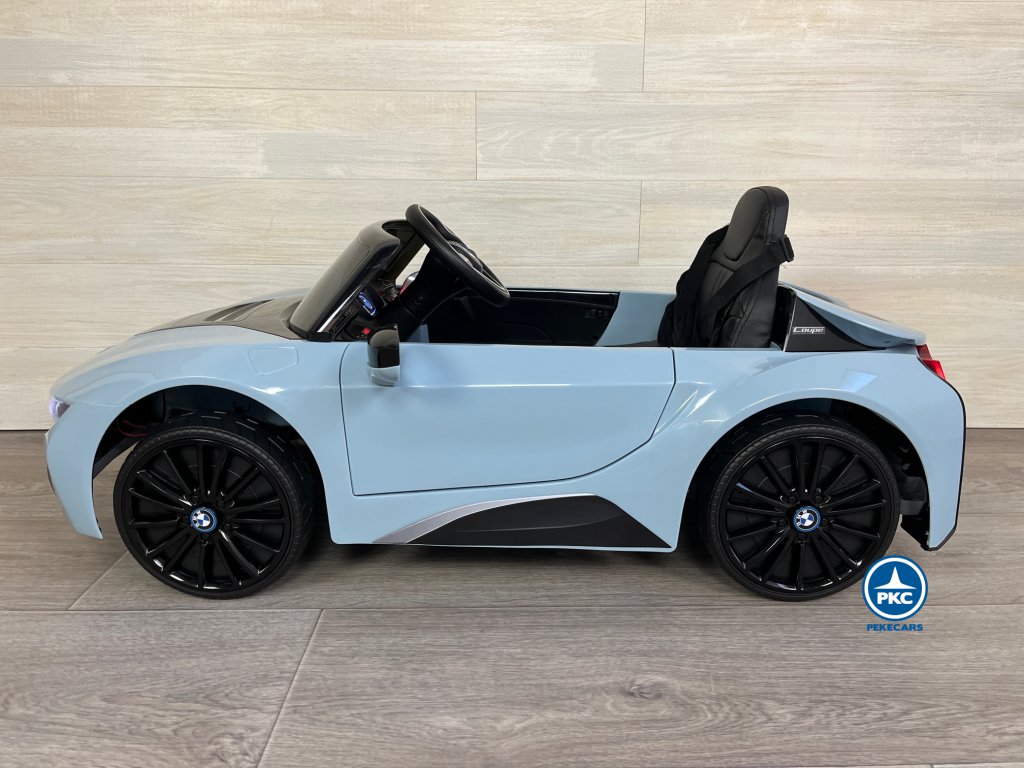 coche para niños electricos BMW i8 Coupé 12V Azul Claro