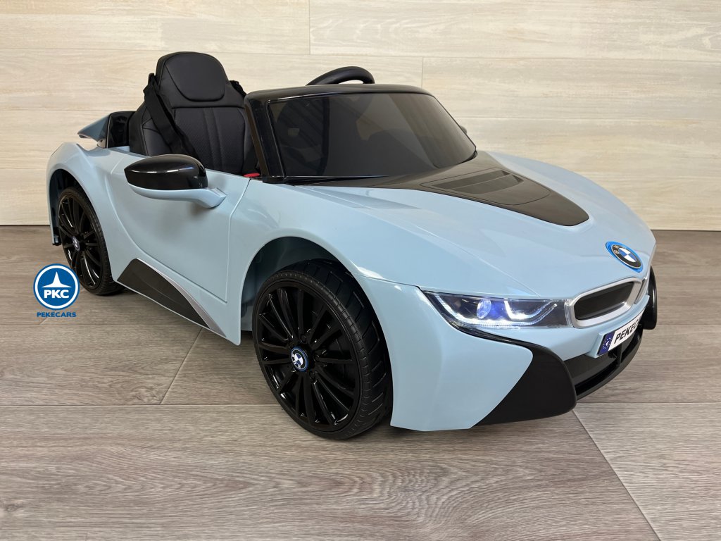 coche niño bateria BMW i8 Coupé 12V Azul Claro