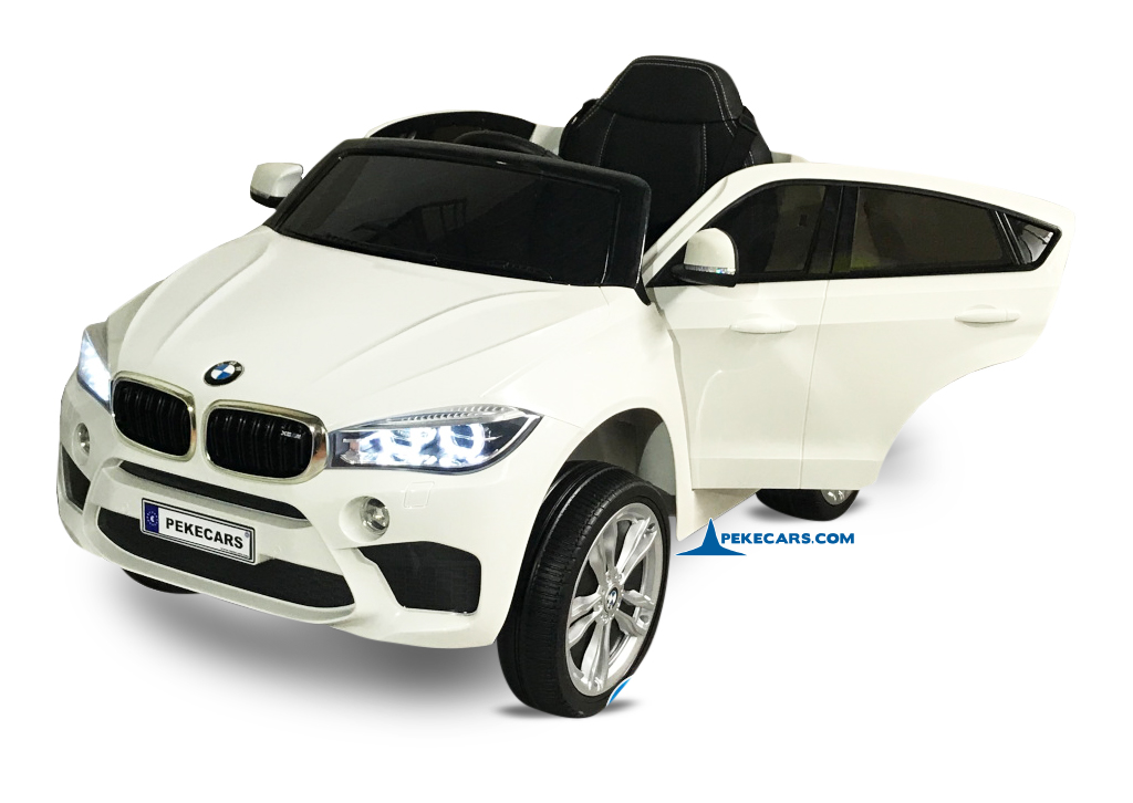 Coche electrico para niños BMW X6M Blanco vista principal