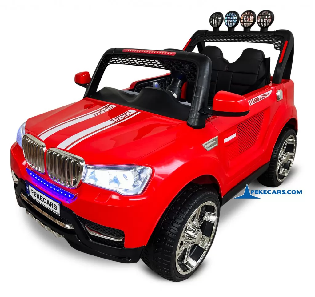 Coche electrico para niños BMW X7 Style 12V Rojo vista principal