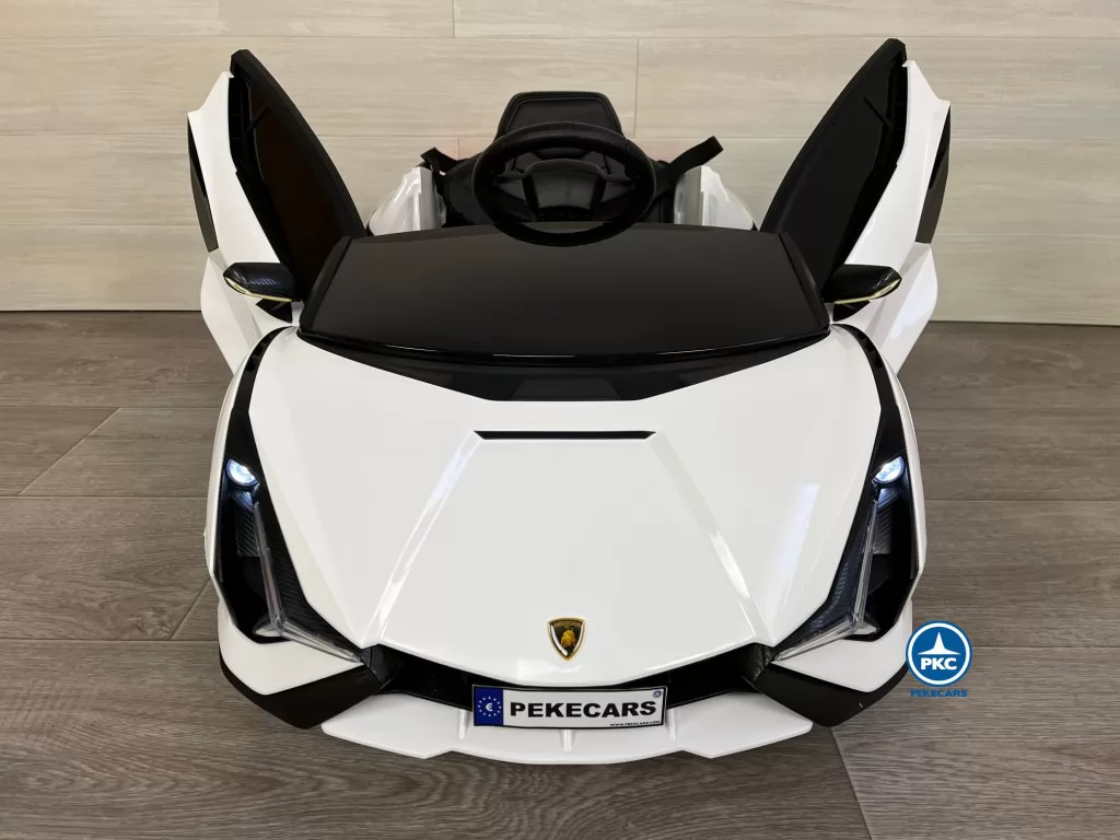 coche electrico bebe Lamborghini Sian Blanco 12V