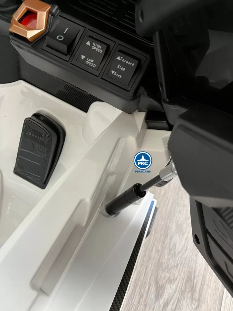 coche eléctrico niño Lamborghini Sian Blanco 12V