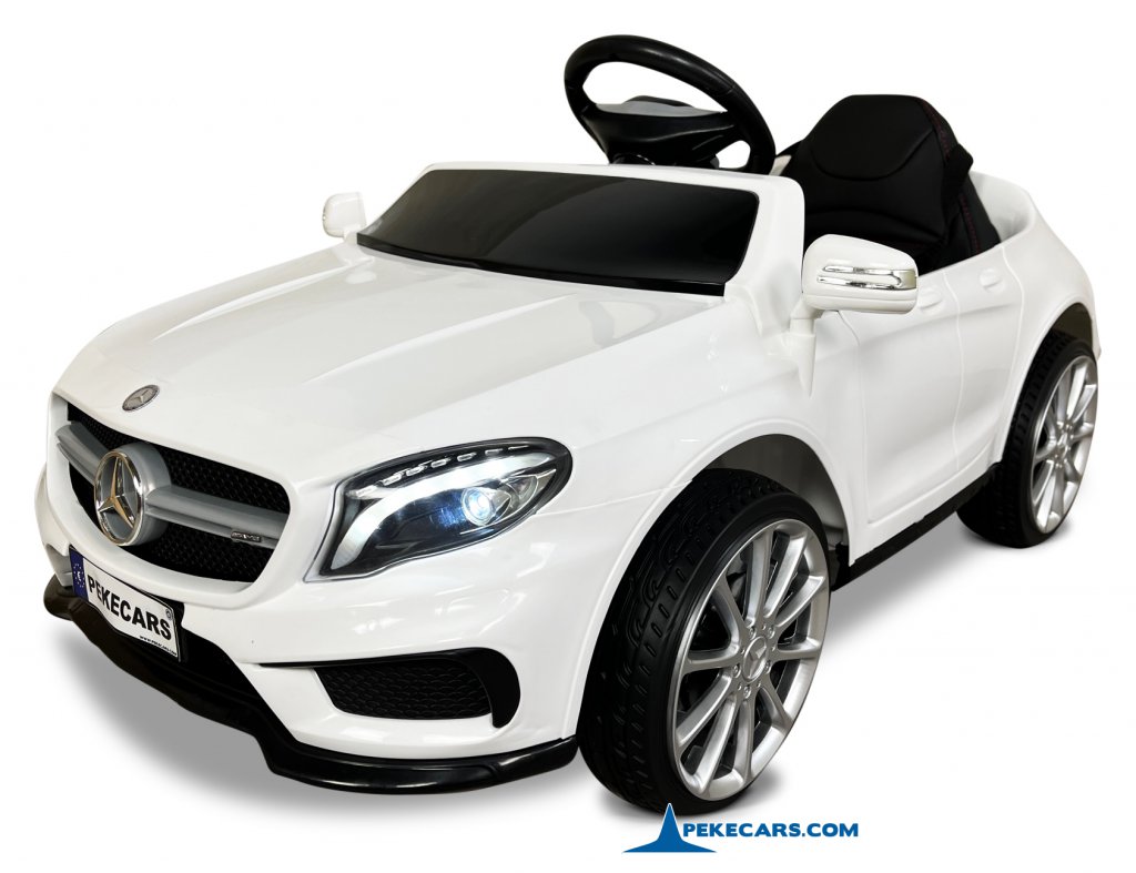 Coche eléctrico para niños mercedes GLA45 Blanco vista principal