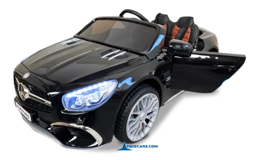 Coche eléctrico para niños Mercedes SL65 con MP4 Negro