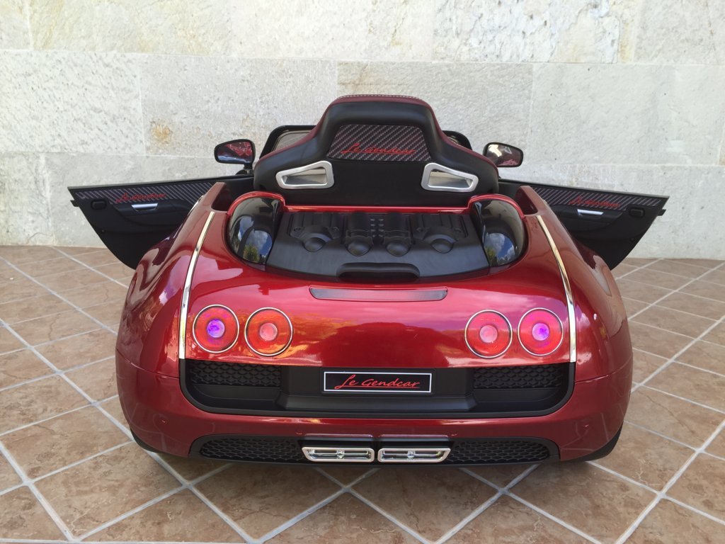 Coche electrico Infantil Bugatti Veyron Style Burdeos Metalizado