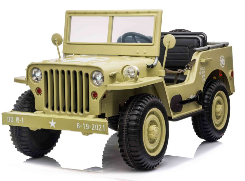 Willys Army jeep 1942 frontal en 3/4 izquierda