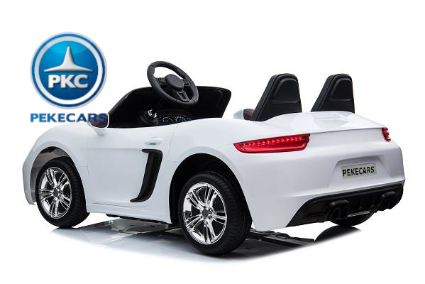 Deportivo Pekecars XL 24V Blanco - vista trasera izq.