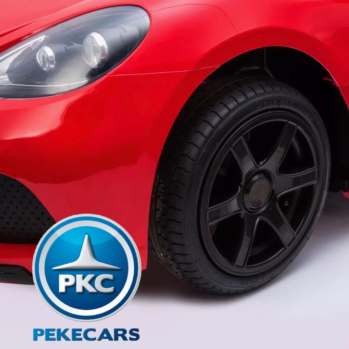 Deportivo Pekecars XL 24V Rojo - rueda del. izq.